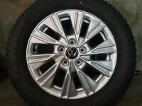 Original VW T7 Multivan Dundrod Alufelgen Winterreifen 215/60 R 17C 2024 Bridgestone 6,5J ET60 7T0601025A 5x120 GRAU
