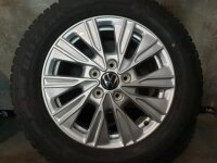 Original VW T7 Multivan Dundrod Alufelgen Winterreifen 215/60 R 17C 2024 Bridgestone 6,5J ET60 7T0601025A 5x120 GRAU