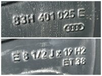 Original Audi Q3 FJ Sportback Alufelgen Sommerreifen 255/45 R 19 2025 Falken 8,5J ET38 83H601025E 5x112