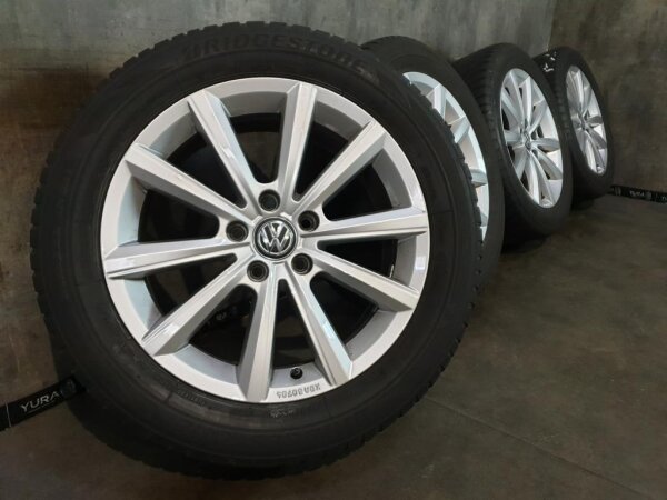 Original VW T-Roc 1 A1 Merano Alufelgen Winterreifen 215/55 R 17 Bridgestone 2017 7J ET45 2GA601025M 2GA071497 5x112