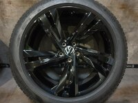 Original VW Tiguan 2 5NA Allspace Valencia Alufelgen Sommerreifen 255/45 R 19 Seal Pirelli 2023 2025 8,5J ET38 5NA601025AM 5x112 SCHWARZ