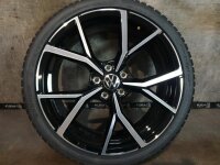 Original VW Golf 8 5H R GTI GTD R Line Estoril Alufelgen Winterreifen 235/35 R 19 NEU 2023 Hankook 8J ET50 5H0601025S 5H0601025AD 5H0601025AM 5x112 BICOLOR