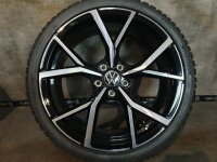 Original VW Golf 8 5H R GTI GTD R Line Estoril Alufelgen Winterreifen 235/35 R 19 NEU 2023 Hankook 8J ET50 5H0601025S 5H0601025AD 5H0601025AM 5x112 BICOLOR