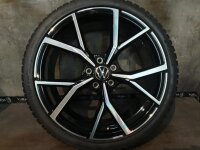 Original VW Golf 8 5H R GTI GTD R Line Estoril Alufelgen Winterreifen 235/35 R 19 NEU 2023 Hankook 8J ET50 5H0601025S 5H0601025AD 5H0601025AM 5x112 BICOLOR