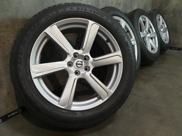 Original Volvo XC90 2 Typ 256 Alufelgen Winterreifen 235/55 R 19 2024 Dunlop 8J ET42,5 31423021 5x108