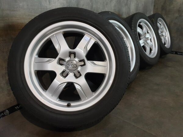 Original Audi A5 8T Alufelgen Sommerreifen 225/50 R 17 Pirelli 2017 7,5J ET28 8T0601025B 5x112