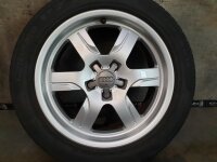 Original Audi A5 8T Alufelgen Sommerreifen 225/50 R 17 Pirelli 2017 7,5J ET28 8T0601025B 5x112