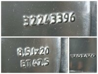 Original Volvo V90 S90 2 Typ P Alufelgen Winterreifen 255/35 R 20 2024 Continental 8,5J ET47,5 32243396 5x108
