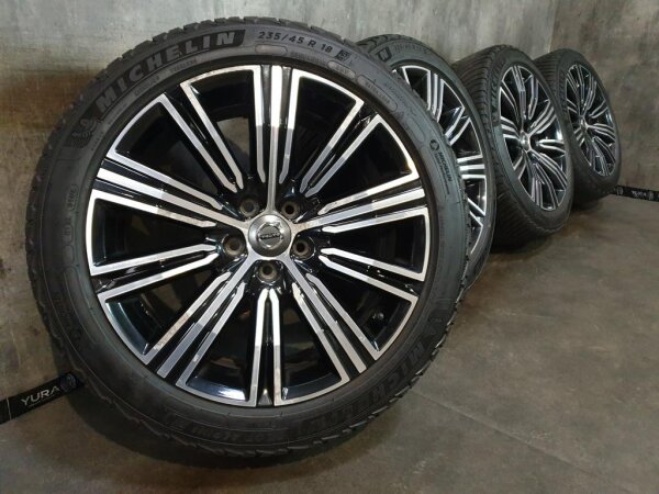 Original Volvo V60 2 Typ 225 227 S60 2 Typ 224 10-Multi Spoke Diamond Cut 1038 Alufelgen Winterreifen 235/45 R 18 Michelin 2022 8J ET42 31471312 5x108