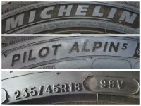 Original Volvo V60 2 Typ 225 227 S60 2 Typ 224 10-Multi Spoke Diamond Cut 1038 Alufelgen Winterreifen 235/45 R 18 Michelin 2022 8J ET42 31471312 5x108