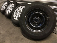 4x Genuine OEM VW Tiguan 5N Steel Rims Winter Tyres...