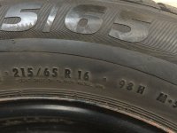 Genuine OEM VW Tiguan I 5N Steel Rims Winter Tyres 215/65 R 16 " Profil 7,5-5,6mm*