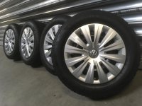 Genuine OEM VW 5G Stahfelgen Winter Tyres 195/65 R 15 Dunlop 7,5-4,6mm