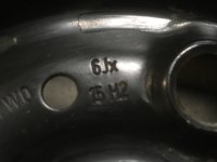 Genuine OEM VW 5G Stahfelgen Winter Tyres 195/65 R 15 Dunlop 7,5-4,6mm