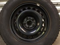 VW Tiguan 5N Steel Rims Winter Tyres 215/65 R16 Dunlop 2010 5,6-4,4mm