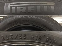 Genuine OEM VW Golf 7 5G Variant Sportsvan Steel Rims Winter Tyres 205/55 R 16 Pirelli 2016 2017 6,8-3mm 6J ET48 5Q0601027Q 5x112