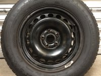 Genuine OEM VW 5N Steel Rims Winter Tyres 215/65 R 16 Dunlop DOT 1x2016 3x2013 | 8-6mm