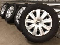 Genuine OEM VW 7N Steel Rims Winter Tyres 215/65 R 16...