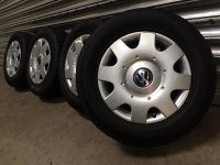 Genuine OEM VW 7N Steel Rims Winter Tyres 215/65 R 16...