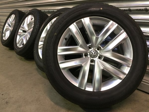VW Touareg 3 CR7 Esperance Alloy Rims Summer Tyres 255/55 R 19 99% Dueller 2017 760601025J 8,5J ET28