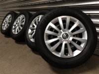 Genuine OEM VW 5C Steel Rims Winter Tyres 215/55 R 16...