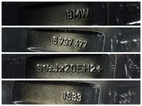 Original BMW 5er F10 F11 6er F12 F13 Alufelgen 410 Sommerreifen 245/35 R 20 u. 275/30 R 20 Kumho NEU Schwarz 6797477 6797478
