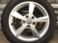 Genuine OEM Audi A3 8V Alloy Rims Winter Tyres 205/55 R 16 Dunlop DOT2013 5,4-3,7mm