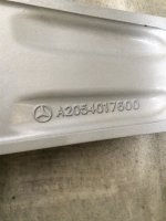 1x Mercedes C Klasse W205 Alloy Rim A2054017600 7,5J x 18H2 ET 44 TPMS