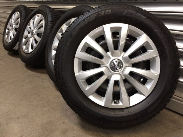 Genuine OEM VW Beetle 5C Steel Rims 561601027 Winter Tyres 215/55 R 16 XL Dunlop 7,7-7mm 2016