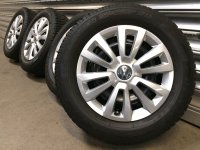 VW Beetle 5C 56160027 Steel Rims Winter Tyres 215/55 R 16 Dunlop 7,6-5,2mm 2014