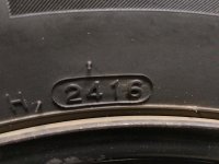 VW Tiguan 1 5N 5N0601027B Steel Rims Winter Tyres 215/65 R 16 TPMS Hankook 5,3-3,5mm 2016