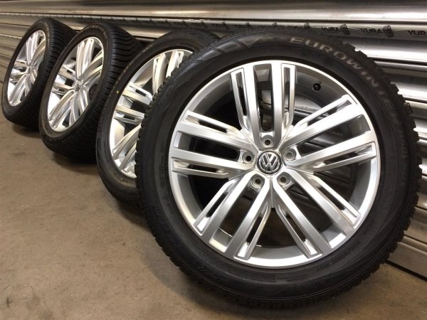 VW Tiguan 2 5NA 5NA601025N Auckland silber Alloy Rims Winter Tyres 235/50 R 19 Falken 9,2mm NEW 2019