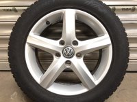 VW Golf 7 5G GTI GTD Aspen 5G0071496 Alufelgen Winterreifen 205/55 R 16 Dunlop 6,3-4,9mm 2016