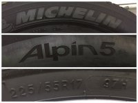 Audi A6 C7 4G S Line Alufelgen Winterreifen 225/55 R 17 Michelin 6,9-4,4mm 2018 4G0601025L 7,5J ET37 5x112 +