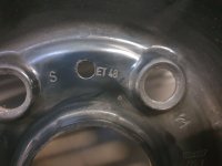 VW Golf 7 5G GTI GTD Steel Rims Winter Tyres 205/55 R 16 Dunlop Hankook 2018 2019 4-2,5mm 6J ET48 5x112 5Q0601027BG