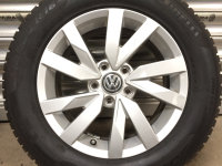 VW Passat B8 3Q 3G Aragon Alufelgen 3G0601025A Winterreifen 215/60 R 16 Seal Pirelli 4,4-4mm 2018 2020