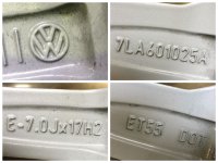 VW T5 T6 Aracaju Alloy Rims 4 Season Tyres 215/60 R 17C Goodyear 99% 2021 7J 7LA601025A ET55 5x120