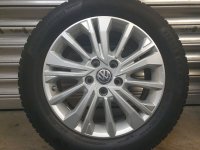 VW T5 T6 Aracaju Alloy Rims Winter Tyres 235/55 R 17 TPMS 99% 2020 Continental 7J ET55 7LA601025A 5x120 silber