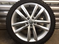 VW Polo 2G AW GTI Pamplona Alufelgen Winterreifen 215/45 R 17 Falken NEU 2020 7J ET51 2G0601025B 5x100 silber