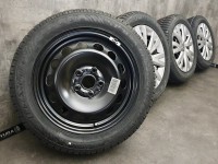 Origianl VW Golf 7 5Q Steel Rims Winter Tyres 205/55 R 16 Dunlop NEW 6J ET48 5x112 5Q0601027BG +