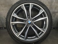 Original BMW X1 F48 X2 F39 Styling 715 M Alufelgen Winterreifen 225/45 R 19 RDCi Runflat Pirelli 2018 2020 7,2-5,3mm 8J ET47 8008616 5x112 orbit grey