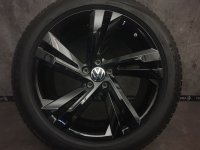 VW Tiguan 2 5NA Allspace Valencia Alloy Rims Summer Tyres 255/45 R 19 TPMS Seal NEW 2021 Pirelli 8,5J ET38 5NA601025AM Black 5x112