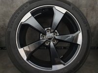 Genuine OEM Audi Q5 SQ5 FY S Line Rotor Alloy Rims Summer Tyres 255/45 R 20 Michelin Continental 2017 2020 7,1-5mm 8J ET39 80A601025AQ 5x112