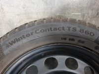 VW Golf 7 5G GTI GTD Steel Rims Winter Tyres 205/55 R 16 Continental 2018 5,5-4,7mm 6J ET48 5x112 5Q0601027BG