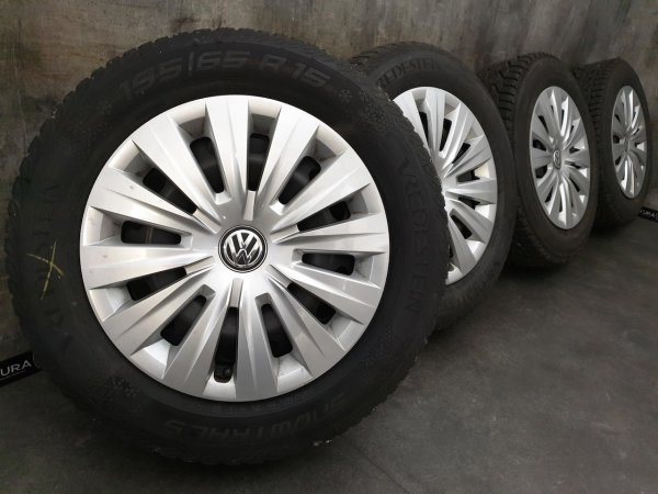 VW Golf 7 5G Variant Sportsvan Steel Rims Winter Tyres 195/65 R 15 Vredestein 2017 2020 6J ET43 KBA 43929 (wie 5G0601027BA/AT)