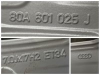 Audi Q5 FY Alloy Rims Winter Tyres 235/65 R 17 NEW 2019 Continental 7J ET34 80A601025J 5x112