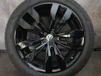 VW Touareg 3 CR7 Suzuka Alufelgen Sommerreifen 285/40 R 21 RDKS Bridgestone 2019 6,6-5,5mm 9,5J ET31 760601025D 5x112 SCHWARZ