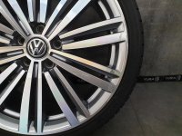 VW Golf 7 5G R GTI GTD Luxor Alloy Rims Summer Tyres 225/35 R 19 Semperit Hankook 2018 7,6-6,5mm 7,5J ET51 5x112 5G0601025AM 2 Rims instandgesetzt