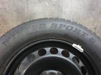 Genuine OEM Skoda Superb 3 3V Steel Rims Winter Tyres 215/60 R 16 Dunlop 2017 6,8-6,4mm 6,5J ET41 3Q0601027A 5x112