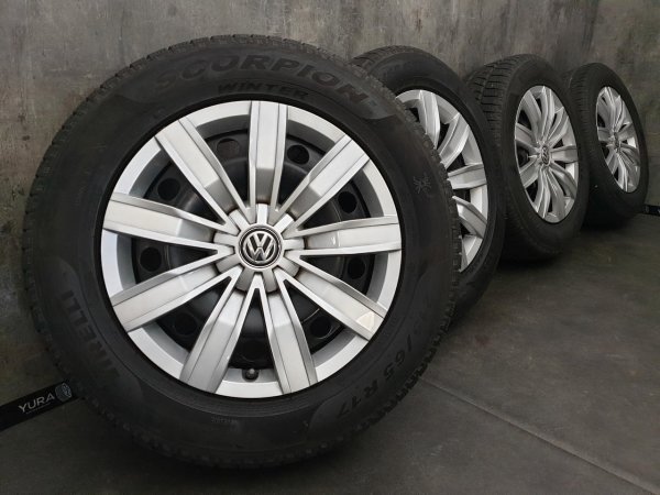 VW Tiguan 2 5NA Allspace Steel Rims Winter Tyres 215/65 R 17 TPMS Seal Pirelli 2018 7,2-4,8mm 6,5J ET38 5QF601027_/A 5x112